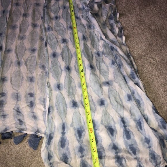 C.A.S.L.O.N Carlson Women's Blue Tie Dye Beach Cover up one‎ Size OSFM New - Picture 8 of 10